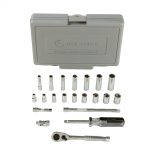 21-pc Metric 1/4" Socket Set