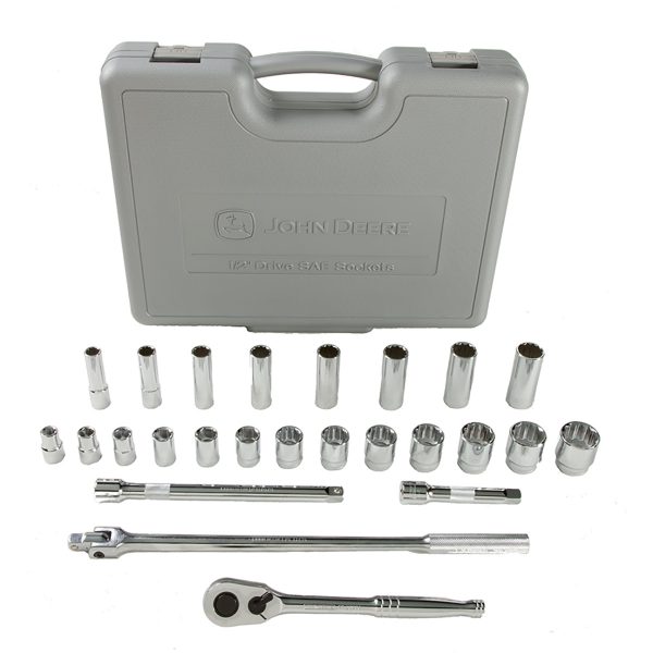 25-pc SAE 1/2" Socket Set