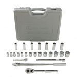25-pc Metric 1/2" Socket Set