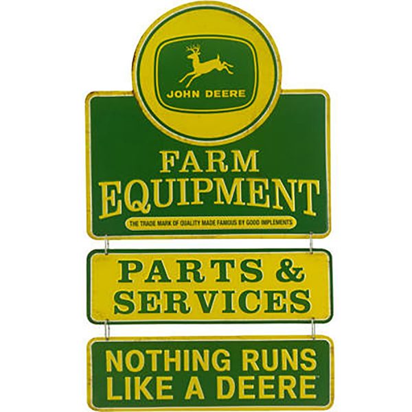 Farm Equipment Linked Tin Sign