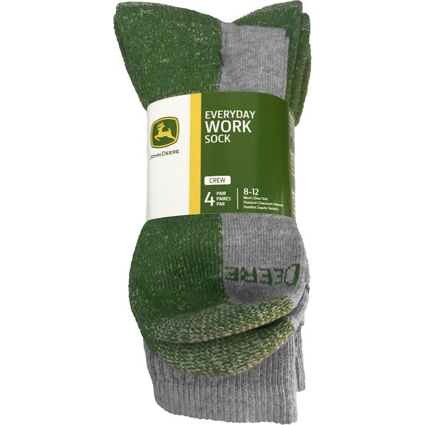 4 Pack  Crew Socks