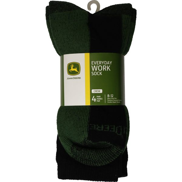 4 Pack Crew Socks