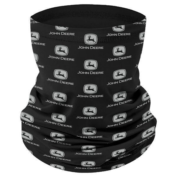 Black John Deere Logo Neck Gaiter