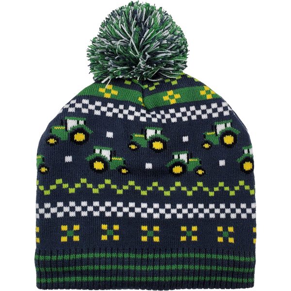 Tractor Beanie with Pom
