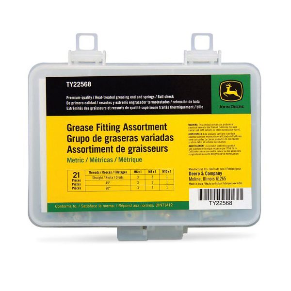 21 Piece Metric Grease Fitting Assortment
