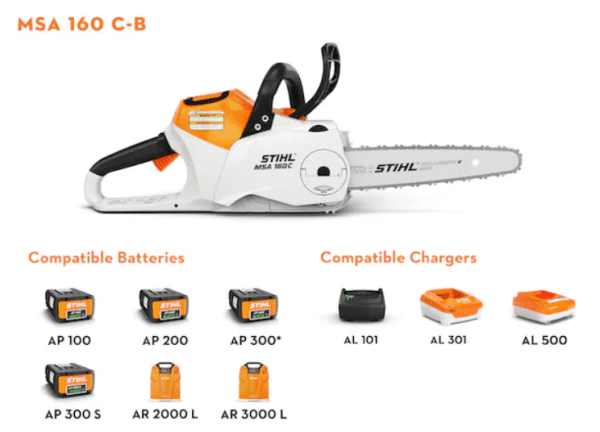 STIHL MSA 160 C-B 12" Chainsaw - Image 3