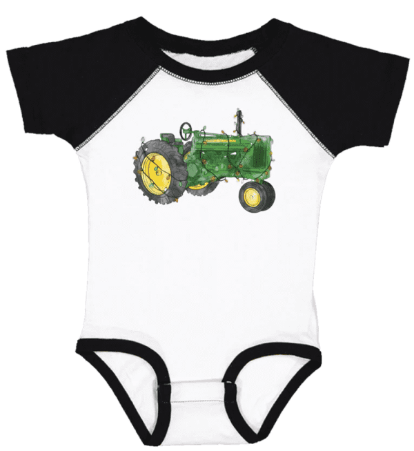 Christmas Tractor Bodysuit - Size 12M