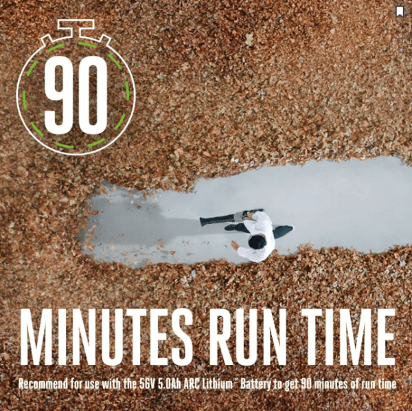 POWER+ 650 CFM BLOWER w/ 5.0Ah BATTERY - Image 6